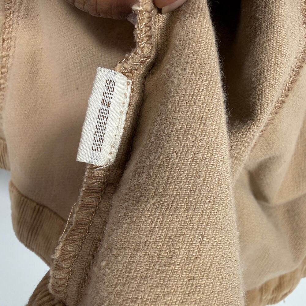 A.M.I. Women Tan corduroy lightweight stretch jacket Sz XL snap jacket - Picture 10 of 12